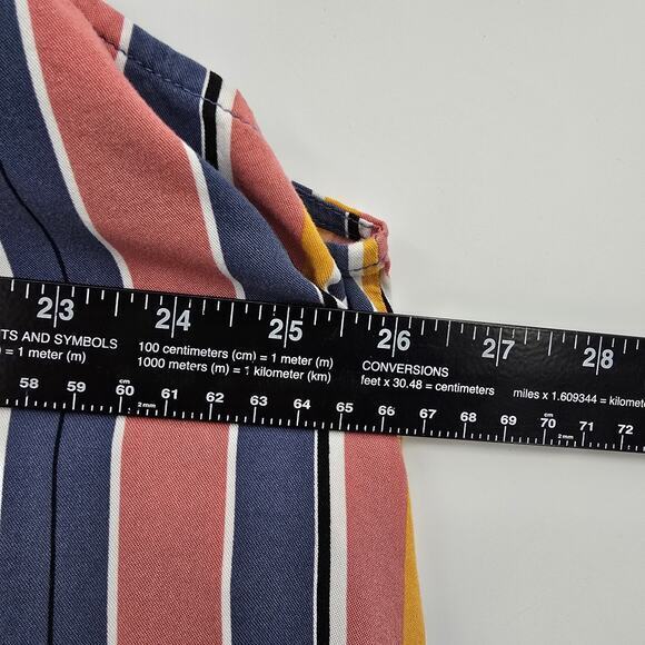 Torrid Women's Plus Multicolor Stripe Scoop V Neck Tank Top Blue Red Size 5 - Picture 12 of 13